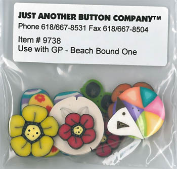 Beach Bound One Button Pk (9738.G)-Just Another Button Company-