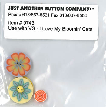 I Love My Bloomin Cats Button Pk (9743.G)-Just Another Button Company-