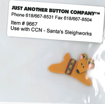 Santa's Village 9-Santa's Sleighworks Btn (9667.G)-Just Another Button Company-