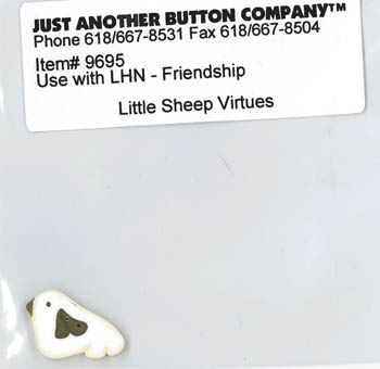 Little Sheep Virtues 9-Friendship Btn (9695.G)-Just Another Button Company-