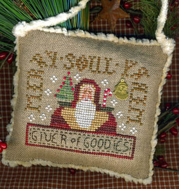 Merry Merry Soul (Santa Ornament 2013)-Homespun Elegance-