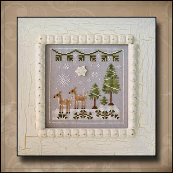 Frosty Forest #2-Snowy Deer-Country Cottage Needleworks-