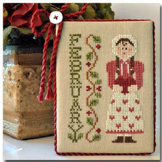 Calendar Girl-February-Little House Needleworks-