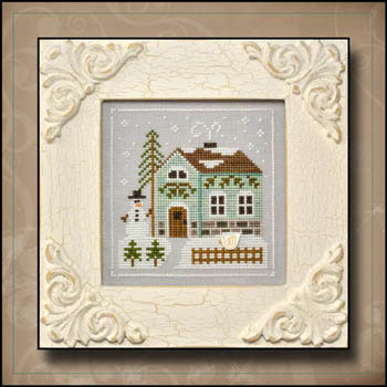 Frosty Forest #3-Snowman's Cottage-Country Cottage Needleworks-