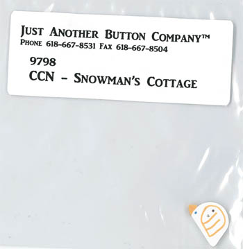 Frosty Forest 3-Snowman's Cottage Btn Pk (9798.G)-Just Another Button Company-