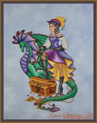 Margot The Treasure Keeper-Cross Stitching Art-