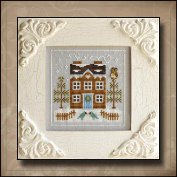 Frosty Forest #5-Bluebird Cabin-Country Cottage Needleworks-