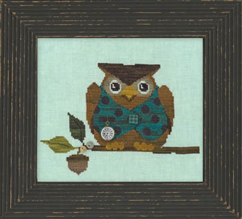 Woodland Owl (in frame)-Just Another Button Company-