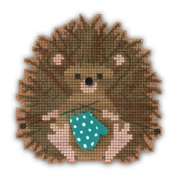 Woodland Hedgehog (ornament w/ buttons)-Just Another Button Company-