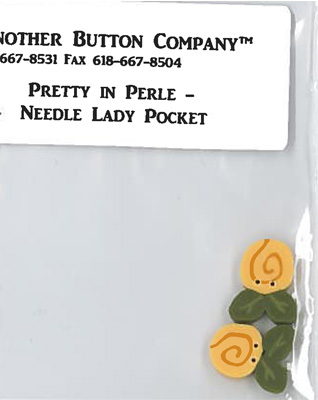 Pretty In Perle-Needle Lady Button Pk (9855.G)-Just Another Button Company-