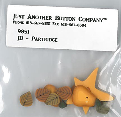 Partridge Button Pk (9851.G)-Just Another Button Company-