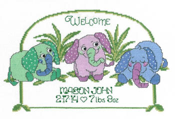 Baby Elephant Birth Announcement-Imaginating-