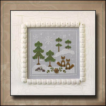 Frosty Forest #6-Snowy Foxes-Country Cottage Needleworks-