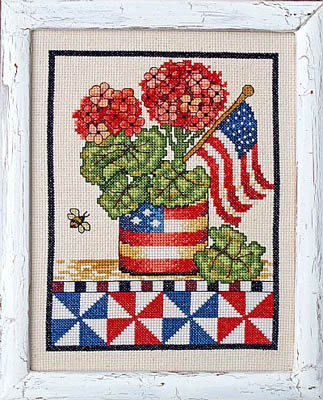 Patriotic Geranium-Bobbie G Designs-