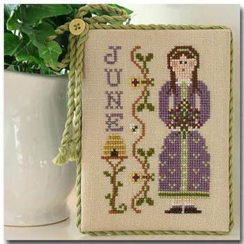 Calendar Girl-June-Little House Needleworks-