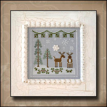 Frosty Forest #8-Snowy Reindeer-Country Cottage Needleworks-