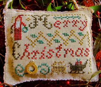 Merry Christmas Wishes (w/ charm)-Homespun Elegance-