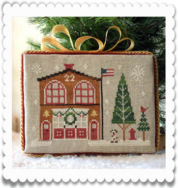 Hometown Holiday-Firehouse-Little House Needleworks-