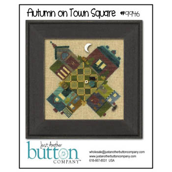 Autumn On Town Square Btn Pk (w/ free chart)-Just Another Button Company-