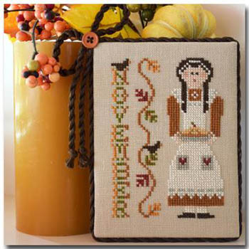 Calendar Girl-November-Little House Needleworks-