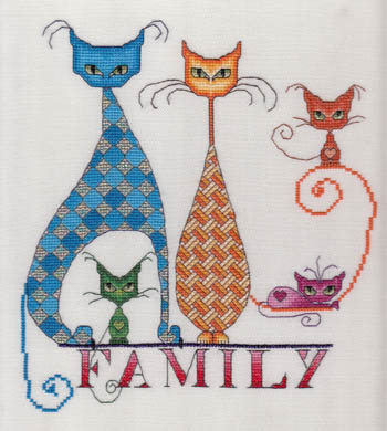 Cat Family-MarNic Designs-