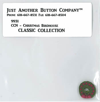 Classic Collection 9-Christmas Birdhouse (9931.G)-Just Another Button Company-