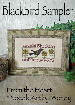 Blackbird Sampler-From The Heart Needleart-