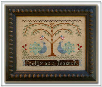 Pretty As A Peacock-Little House Needleworks-