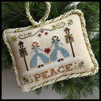 Sampler Tree-Peace-Little House Needleworks-