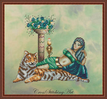 Cleopatra-Cross Stitching Art-