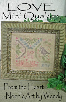 Love Mini Quaker-From The Heart Needleart-