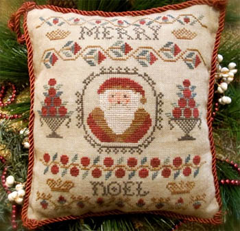 Cinnamon Stick Santa XXV-Merry Noel Sampler Santa-Homespun Elegance-