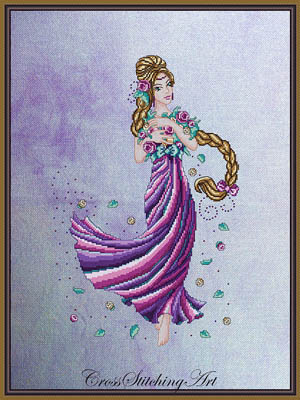 Rapunzel-Cross Stitching Art-