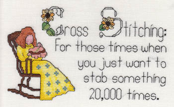 Cross Stitching-Stabbing Something 20,000x-MarNic Designs-