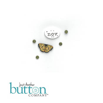 November Button (Square.Ology)-Just Another Button Company-