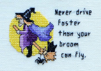 Never Drive Faster Than Your Broom Can Fly-MarNic Designs-