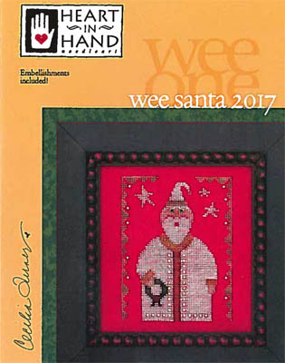 Wee Santa 2017 (w/ charms)-Heart In Hand Needleart-