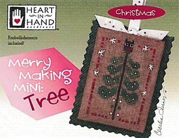 Merry Making Mini-Tree (w/ emb)-Heart In Hand Needleart-