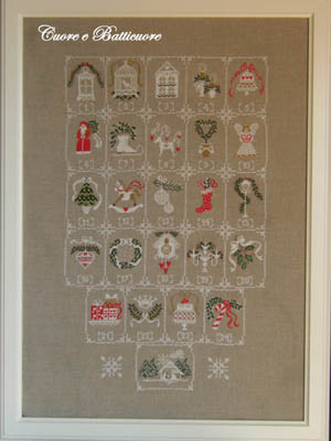 Shabby Advent Calendar-Cuore E Batticuore-