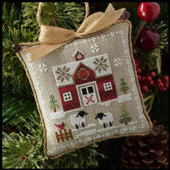 Farmhouse Christmas 1-Little Red Barn-Little House Needleworks-