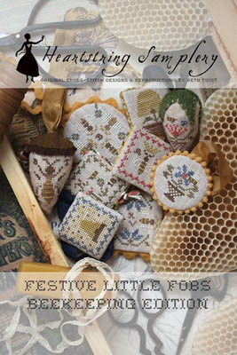 Festive Little Fobs 4-Beekeeping Edition-Heartstring Samplery-