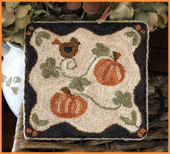 Country Pumpkins Punchneedle-Little House Needleworks-