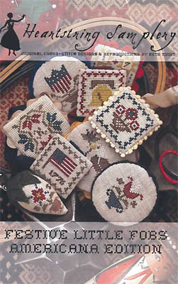 Festive Little Fobs 5-Americana Edition-Heartstring Samplery-