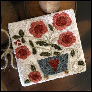 Potted Posies Punchneedle-Little House Needleworks-