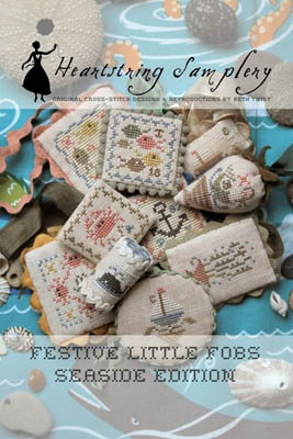 Festive Little Fobs 6-Seaside Edition-Heartstring Samplery-