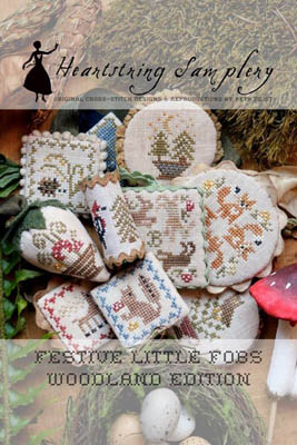 Festive Little Fobs 7-Woodland Edition-Heartstring Samplery-