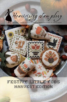 Festive Little Fobs 9-Harvest Edition-Heartstring Samplery-