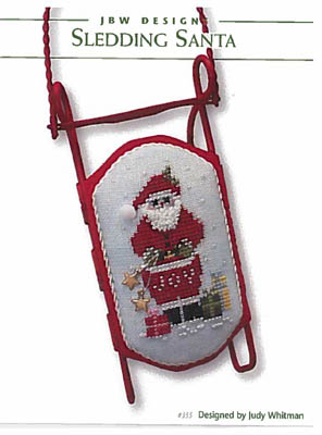 Sledding Santa-JBW Designs-