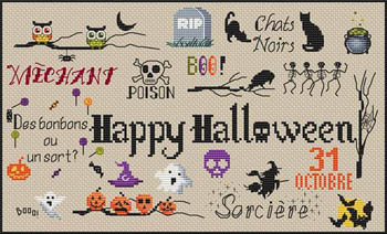 Halloween Sampler-Les Petites Croix De Lucie-