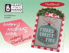 Merry Making Mini-Merry Christmas-Heart In Hand Needleart-